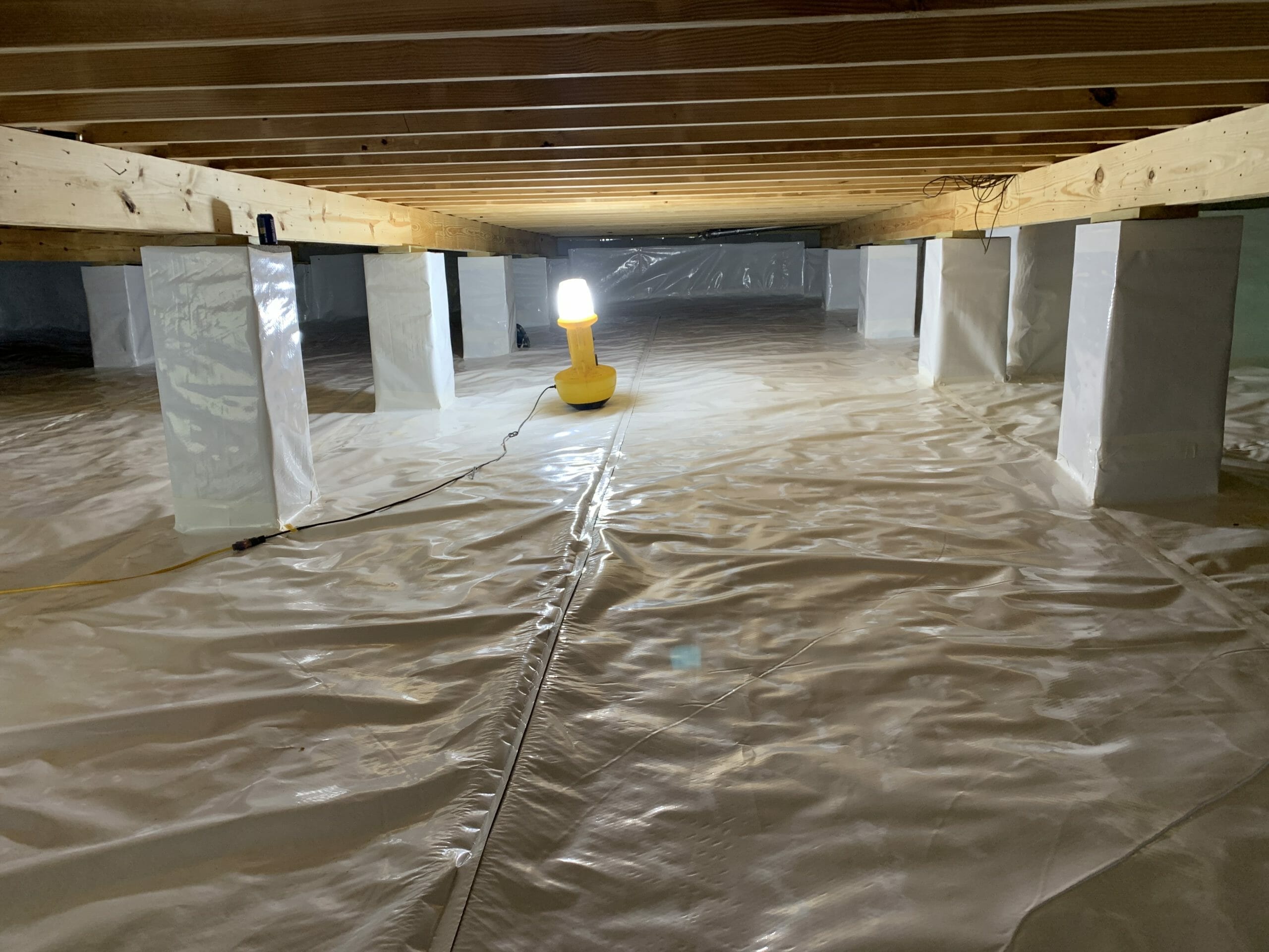 Crawlspace with Light Source in Holly Springs NC
